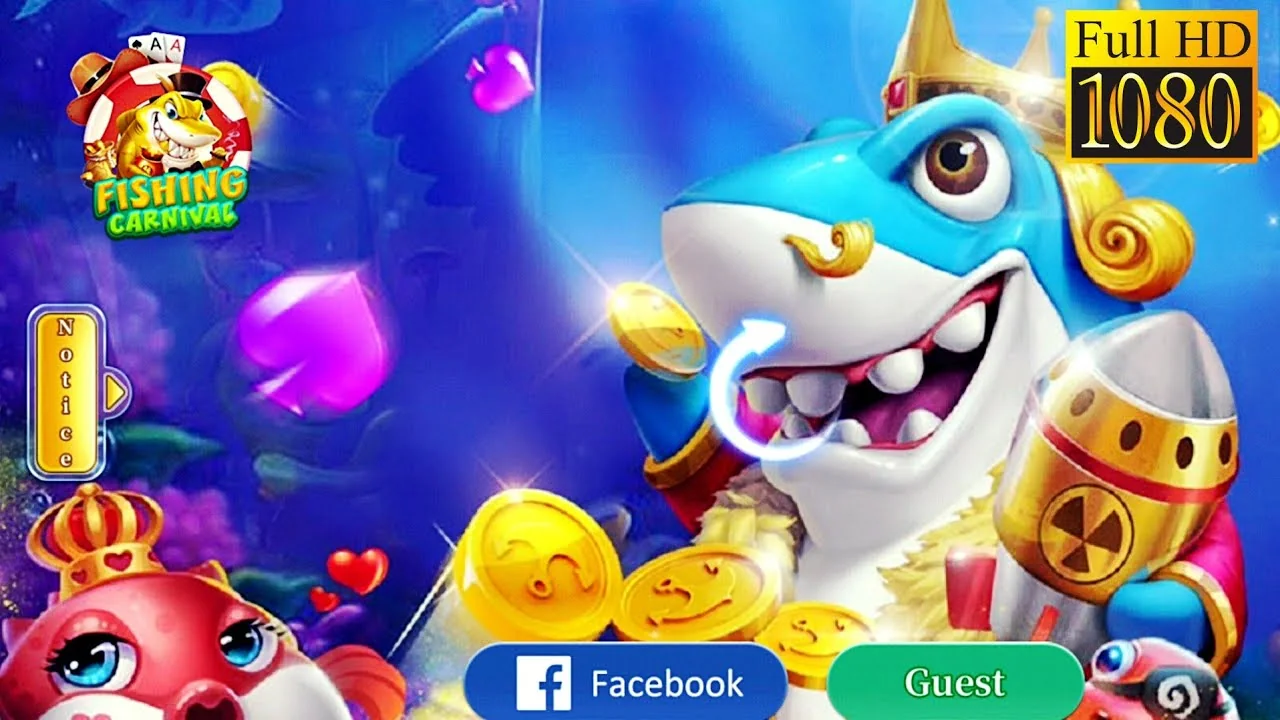 Visual permainan arcade tembak ikan dengan suasana laut di PREMAN69